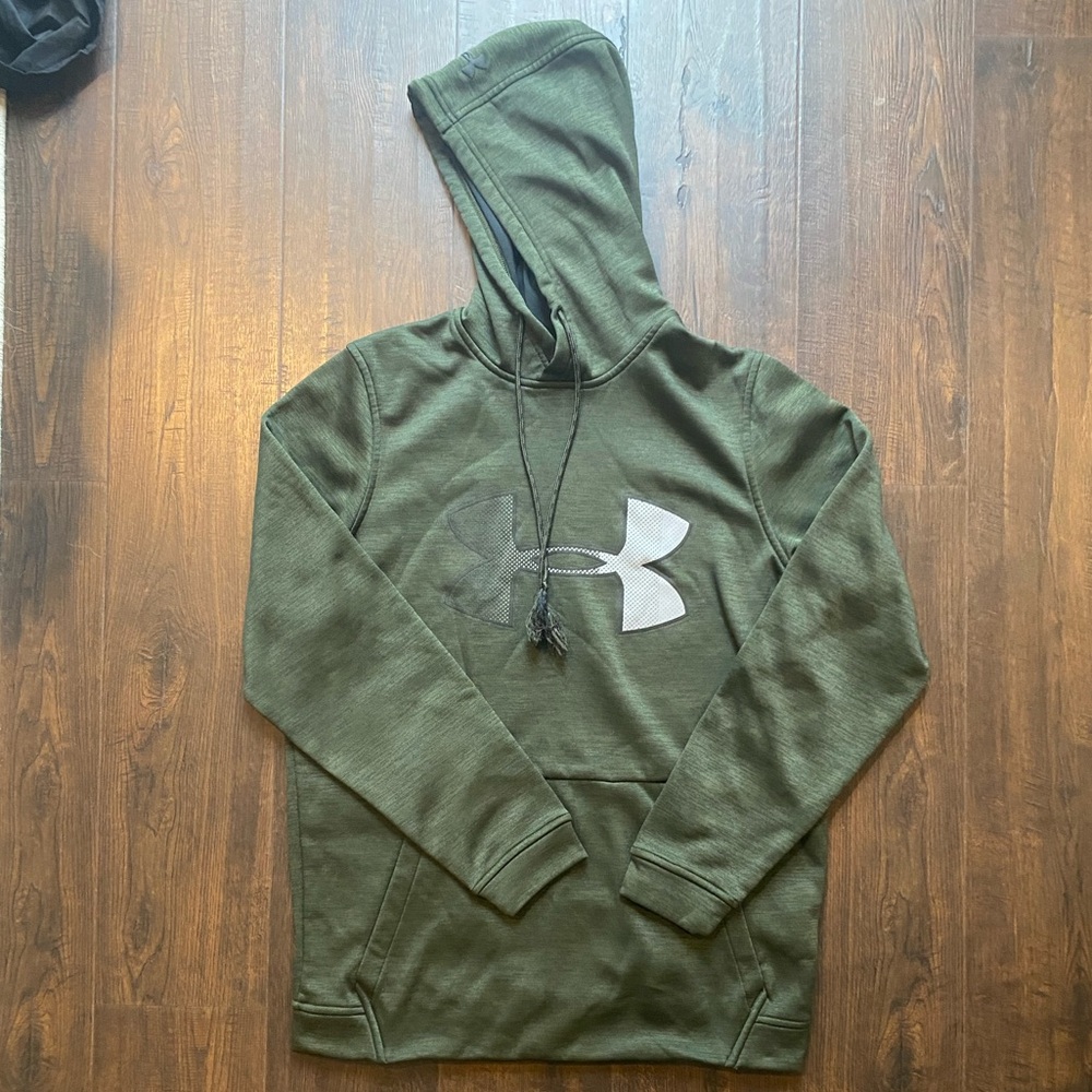 Men's Under Armour hoodie, green, Size small
